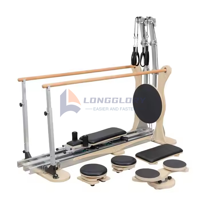 Aluminyo Pilates Pulley Tower na may jump board