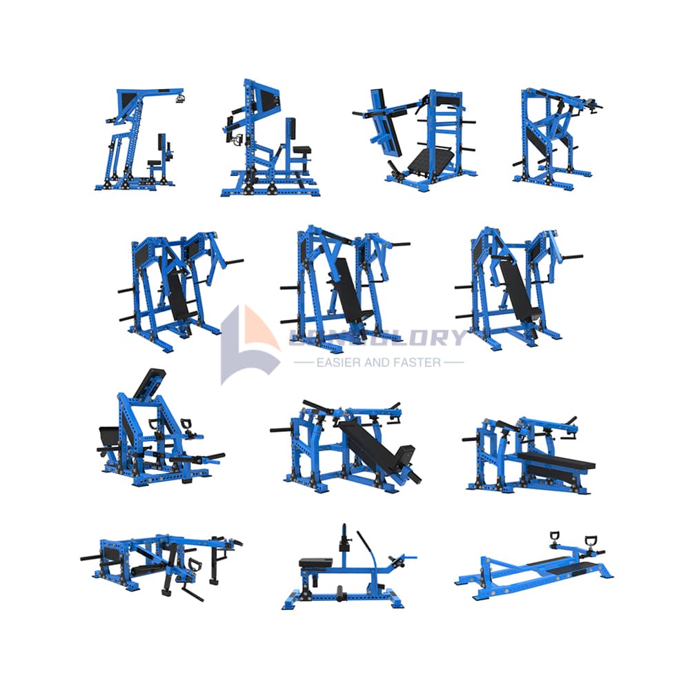 Fitness pendulum squat machine