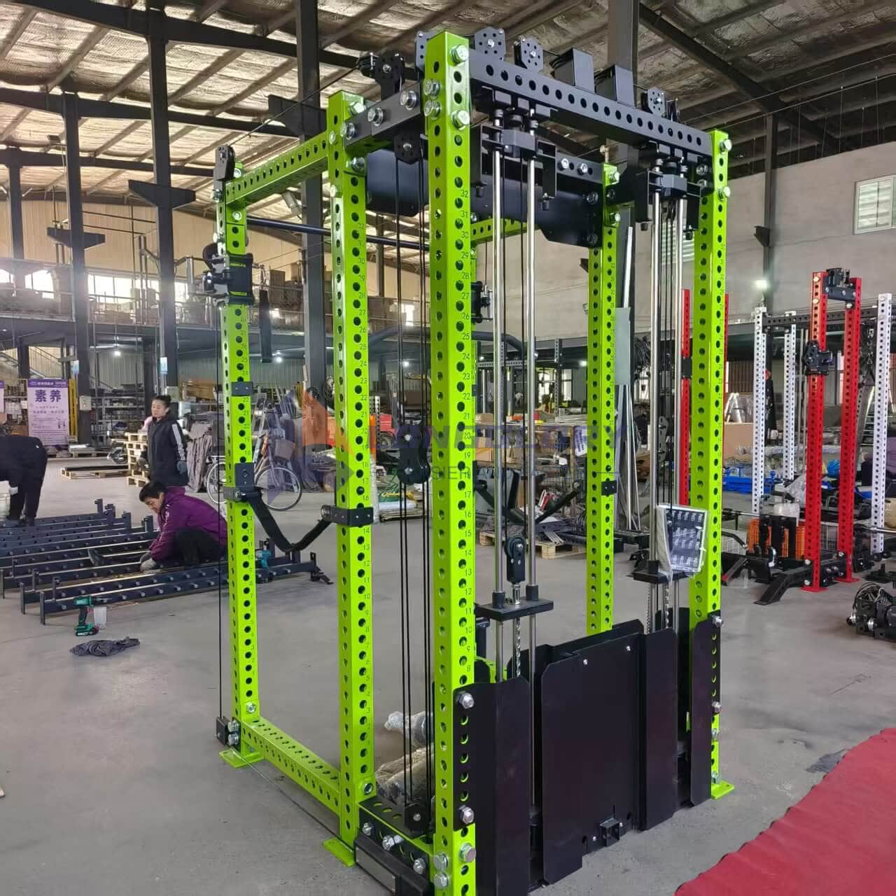 Multifunctional trainer cable crossover