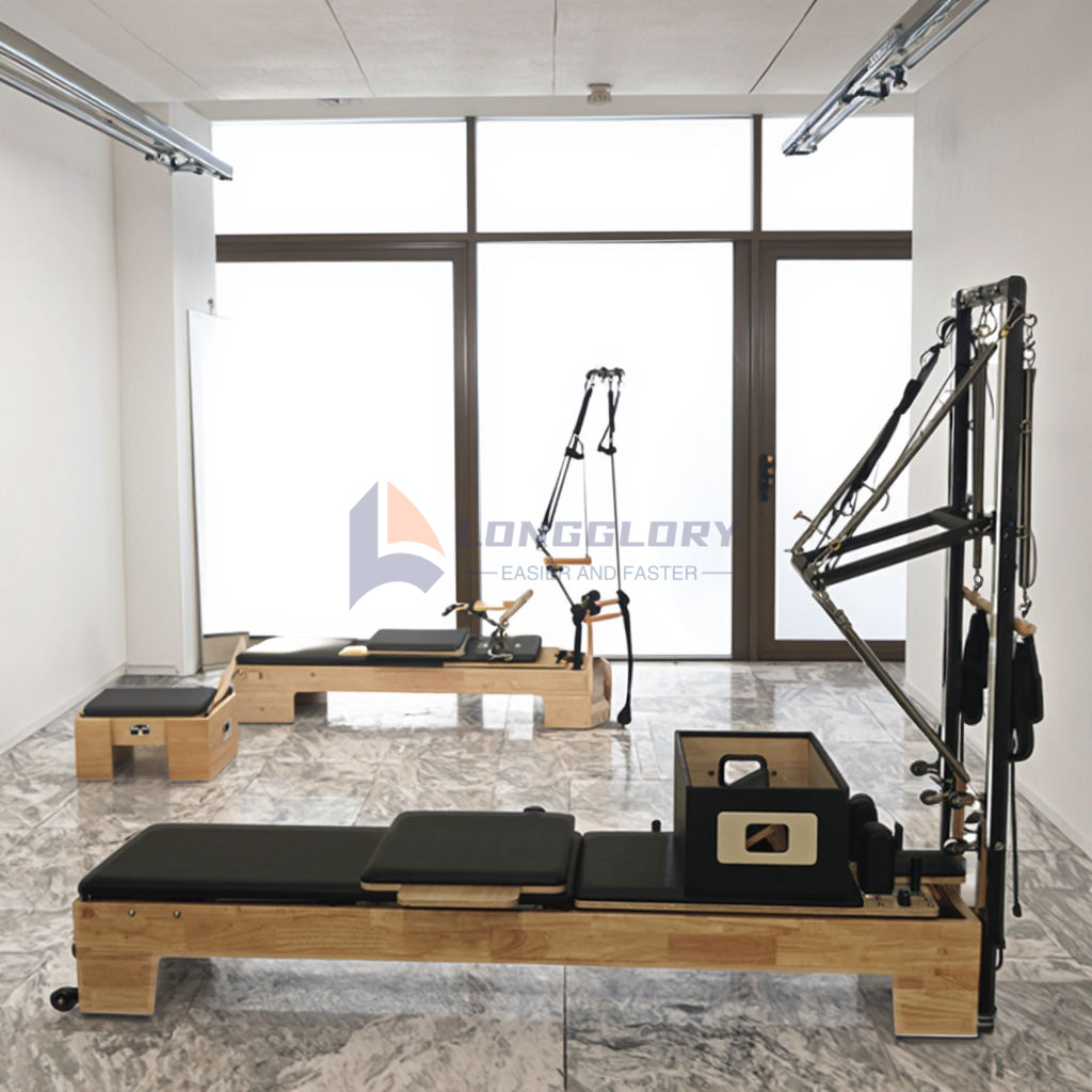 Oak Wood Pilates machine na may tower