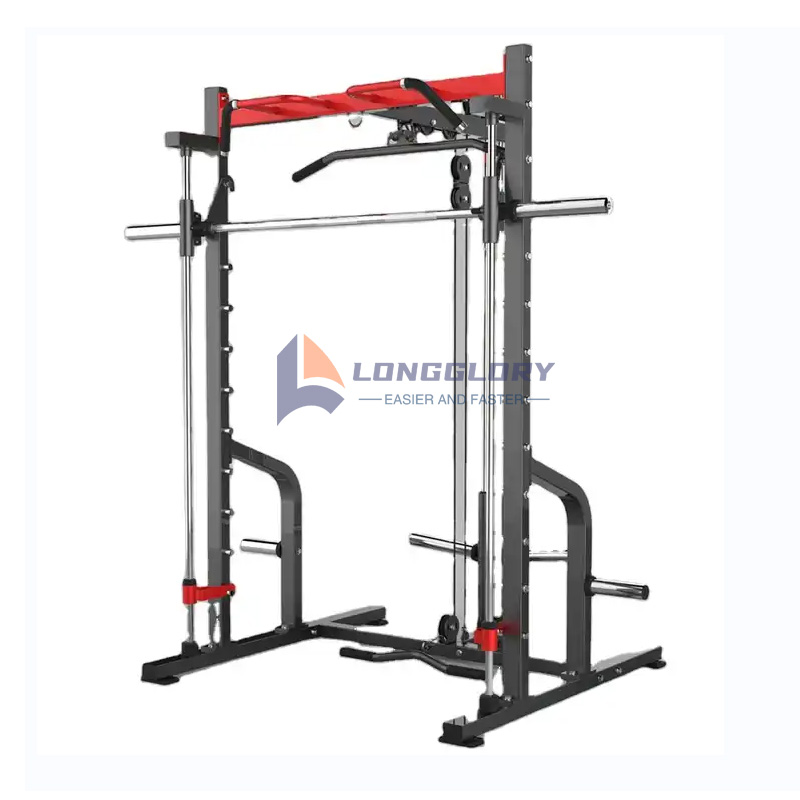 Squat Rack na may Lat Pulldown