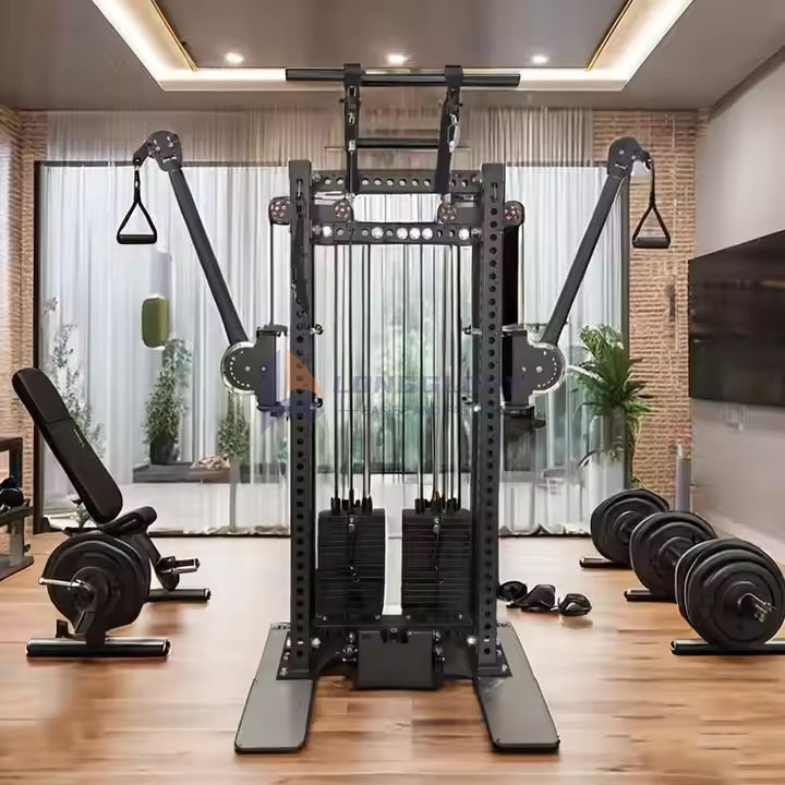 Ang pader na naka -mount dual adjustable pulley system